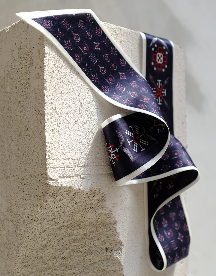 DSCF6674 Шовкова хустка твіллі з дизайнерським принтом Мудрість NESAMOVYTO (NST_TM1_tvilli) - фото 12