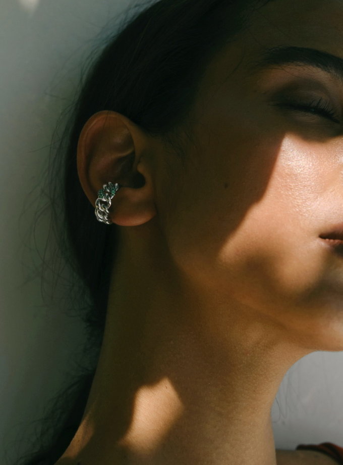 Кафф Classic green RIMMART JEWELRY (RAJ_ERA-016g)