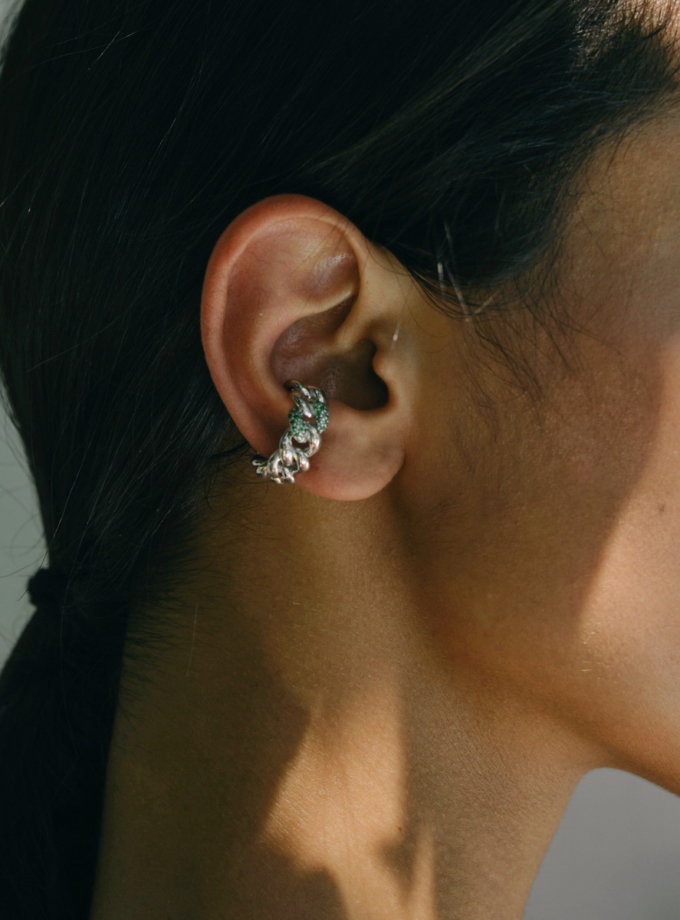 Кафф Classic green RIMMART JEWELRY (RAJ_ERA-016g)