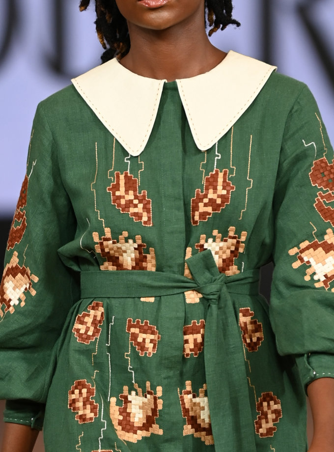 Льняна сукня міді Адель FOBERINI (FOBERI_FW21002)