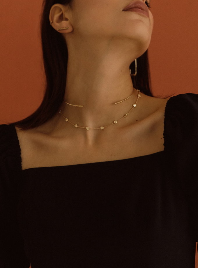 Кольє із жовтого золота RIMMART JEWELRY (RAJ_NRA-005)