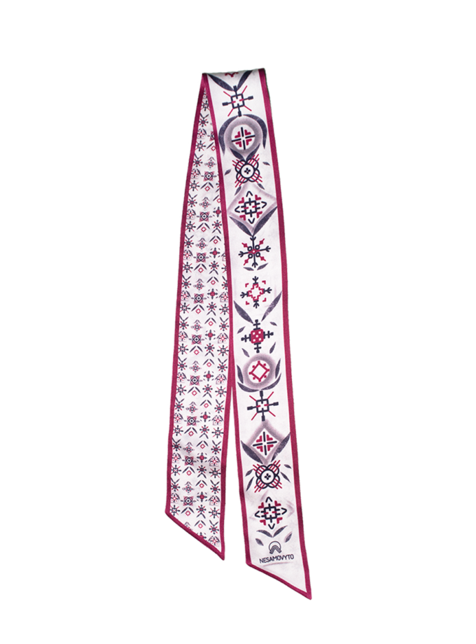 Шовкова хустка твіллі з дизайнерським принтом Кохання NESAMOVYTO (NST_TK1_tvilli)