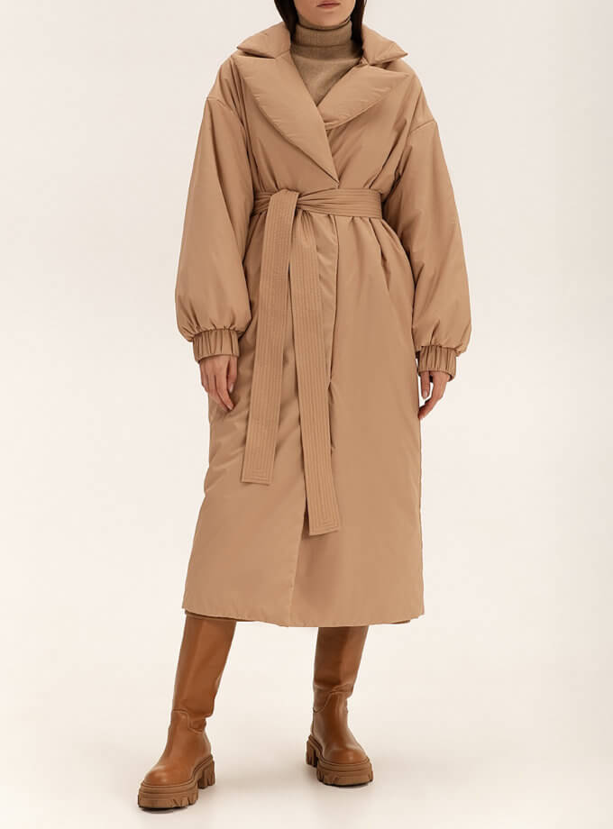 Пуховик з об'ємним коміром Beige WONDER (WNDR_fw21_fw22_plb_06_kapsula) - фото 9