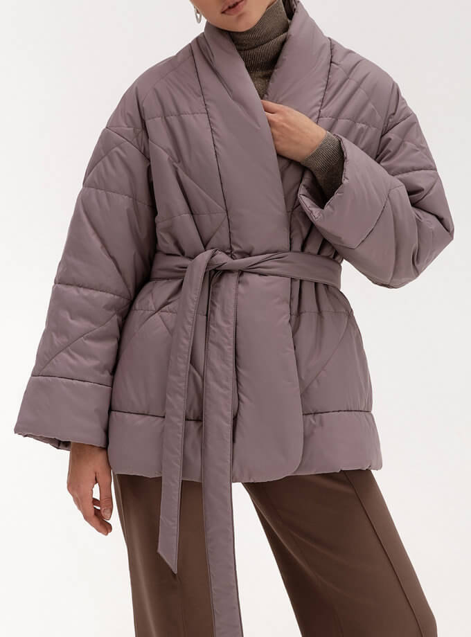 Укорочений пуховик-кімоно Mokko WONDER (WNDR_fw21_fw22_plm_04) - фото 13