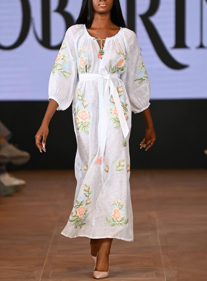 Льняна сукня максі Евеліна FOBERINI (FOBERI_SS22008OS)