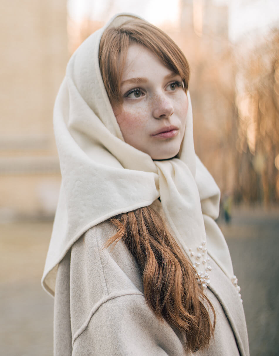 IMGP8727 Хустка з шерсті розшита перлами Княгиня NESAMOVYTO (NST_KNG) - фото 4