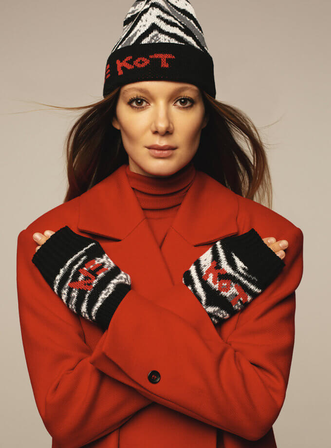 Шапка с принтом L.A.B BY TERNOVSKAYA (LAB_2256)