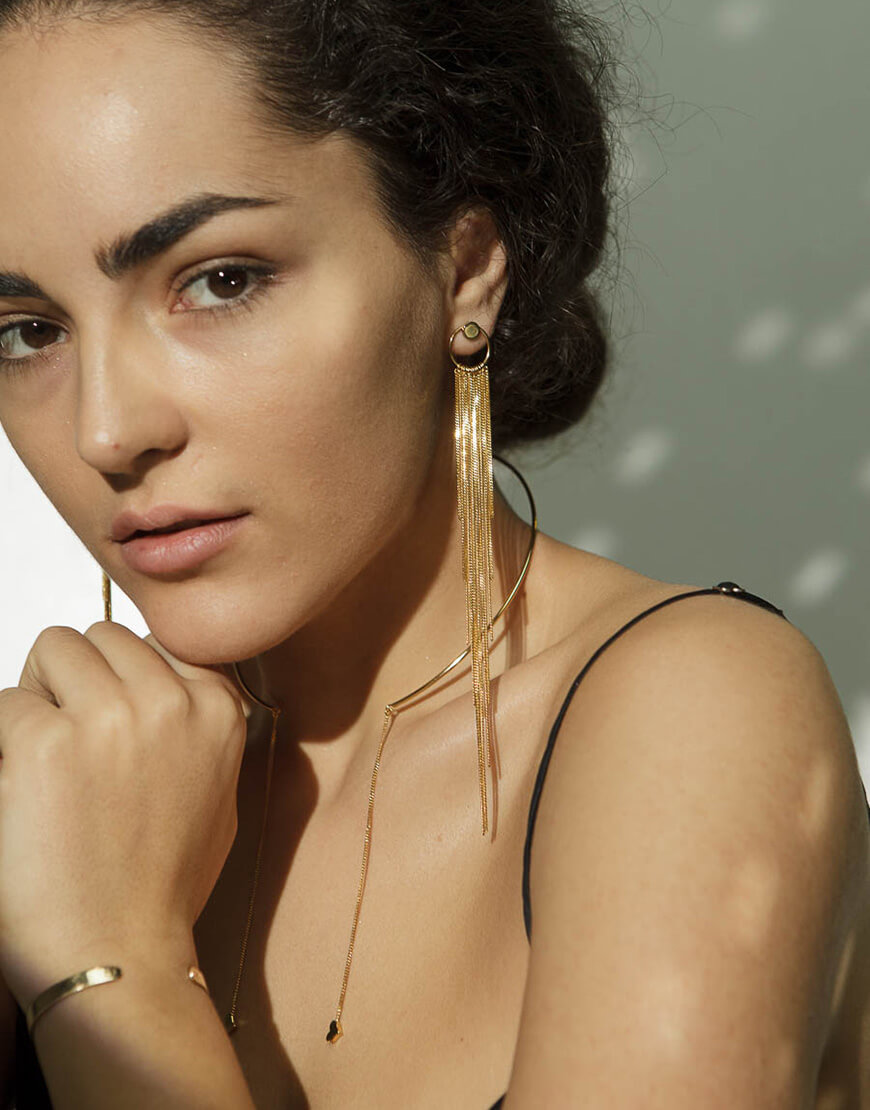 IMG_9162 2 Сережки Сonstructor yellow IVA JEWELRY (IVA_KG01) - фото 4