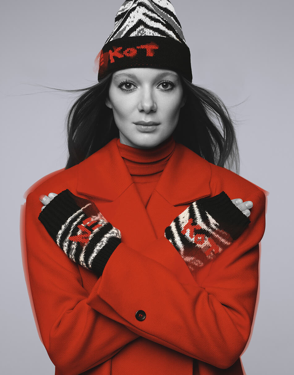 LAB x Julia Mokhovikova22403 Шапка с принтом L.A.B BY TERNOVSKAYA (LAB_2256) - фото 4