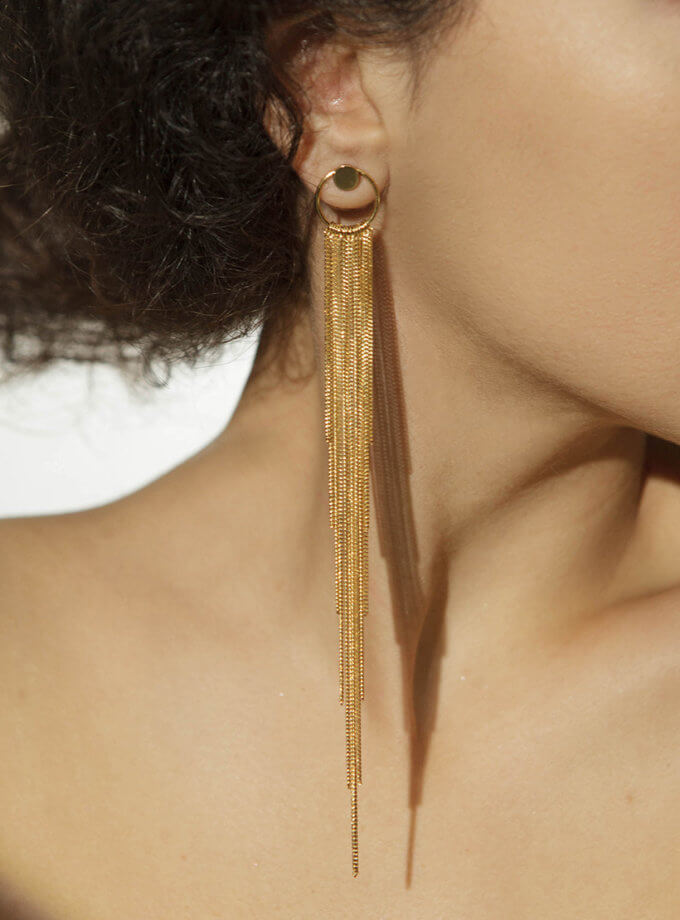 Сережки Сonstructor yellow IVA JEWELRY (IVA_KG01)