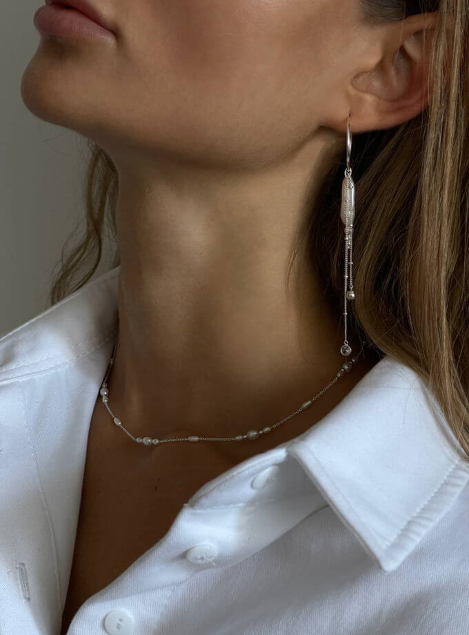 Сережки Bubbles SOLAR SILVER (SLSR_SSER_019)