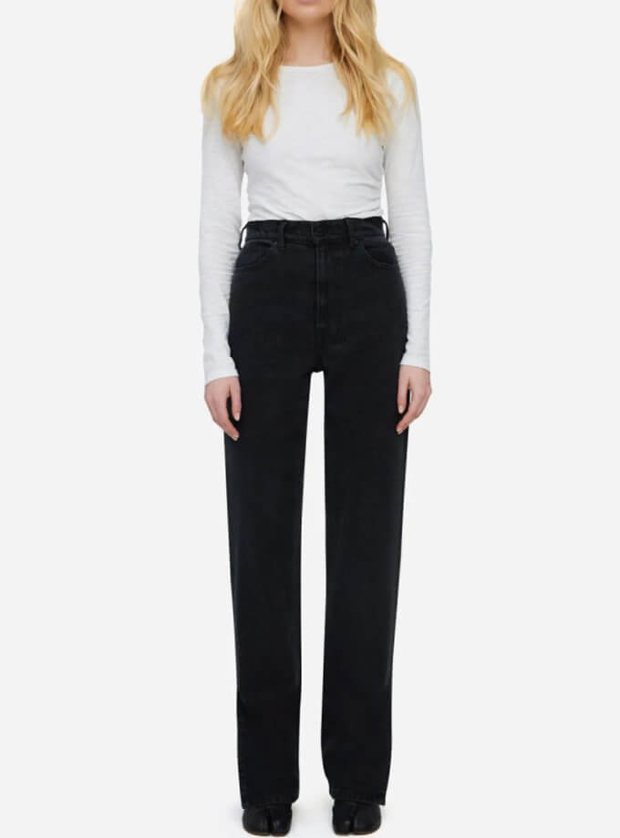 Бавовняні джинси з розрізами MATCH DENIM (WNDM_sp21-jnswr-black)