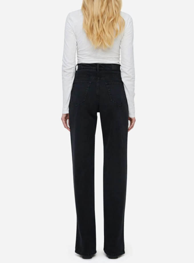 Бавовняні джинси з розрізами MATCH DENIM (WNDM_sp21-jnswr-black)