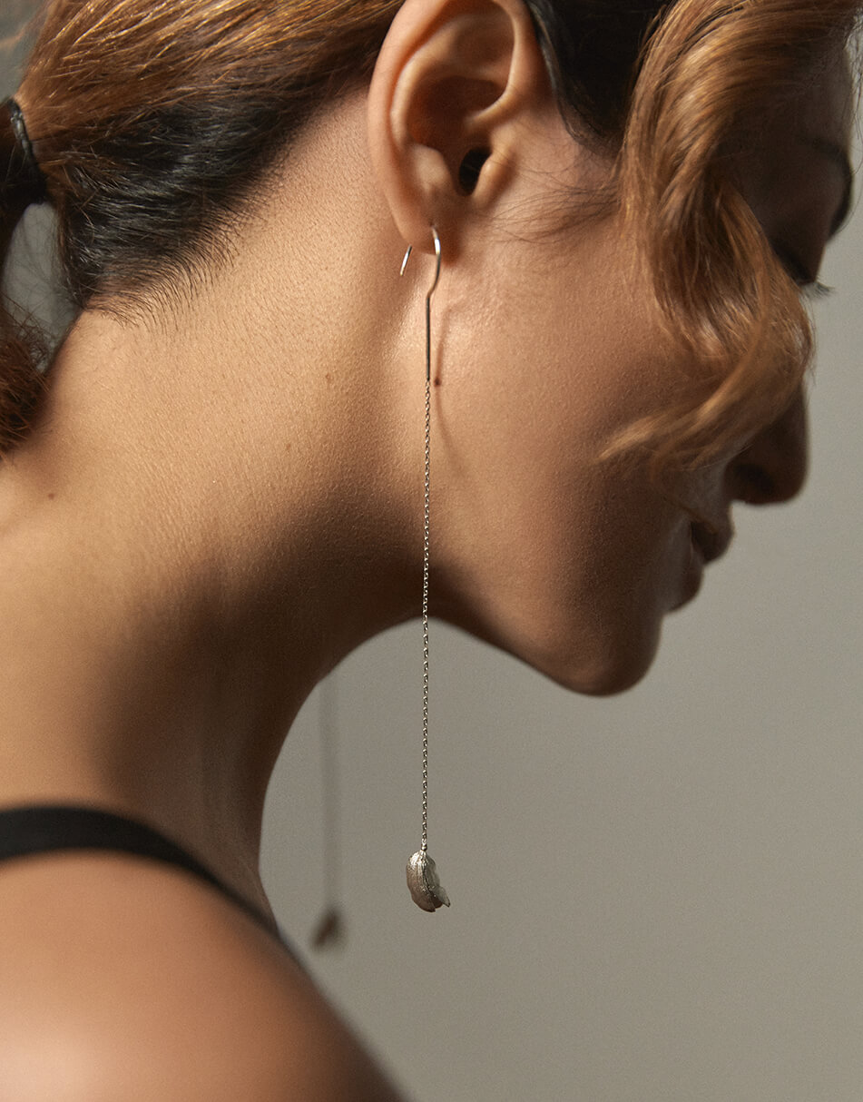 kardamome_004-1 Довгі сережки Кардамон із срібла LOGVIN JEWELRY (LGV_kardamome_004) - фото 2