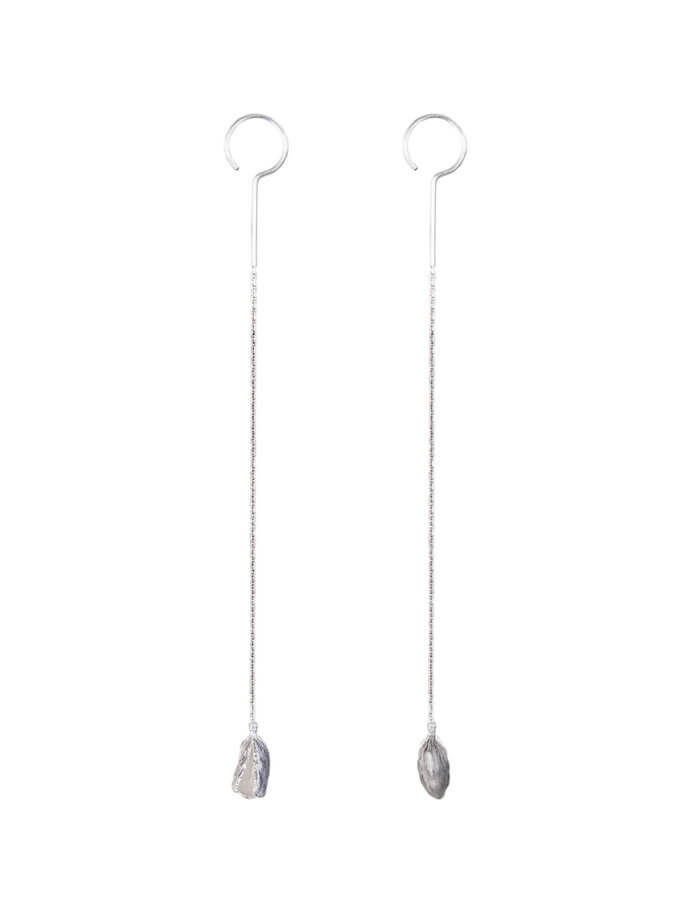 Довгі сережки Кардамон із срібла LOGVIN JEWELRY (LGV_kardamome_004)