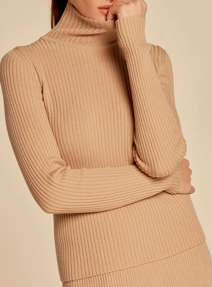 Светр із вовни мериноса CHALETY (CHLT_Arona_Sweater_Beige) - фото 5