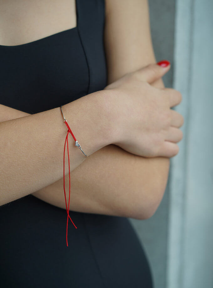 Браслет Бажань IVA з підвіскою Сердечко IVA JEWELRY (IVA_IS02)
