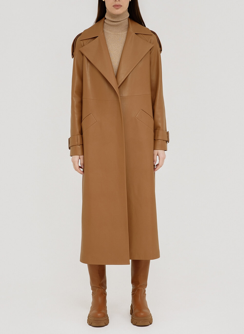 DSC_0607 Тренч з еко-шкіри WONDER (WNDR_ss22_wt_10) - фото 4