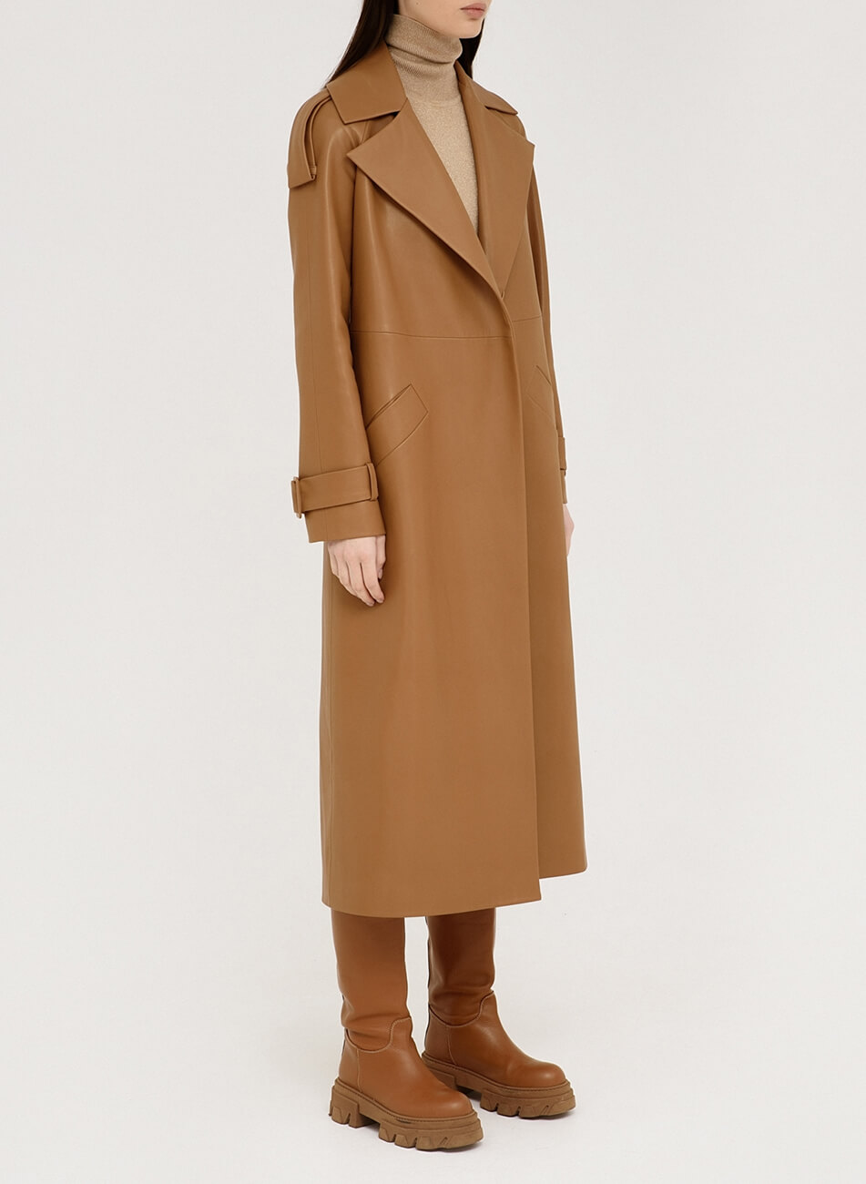 DSC_0611 Тренч з еко-шкіри WONDER (WNDR_ss22_wt_10) - фото 2