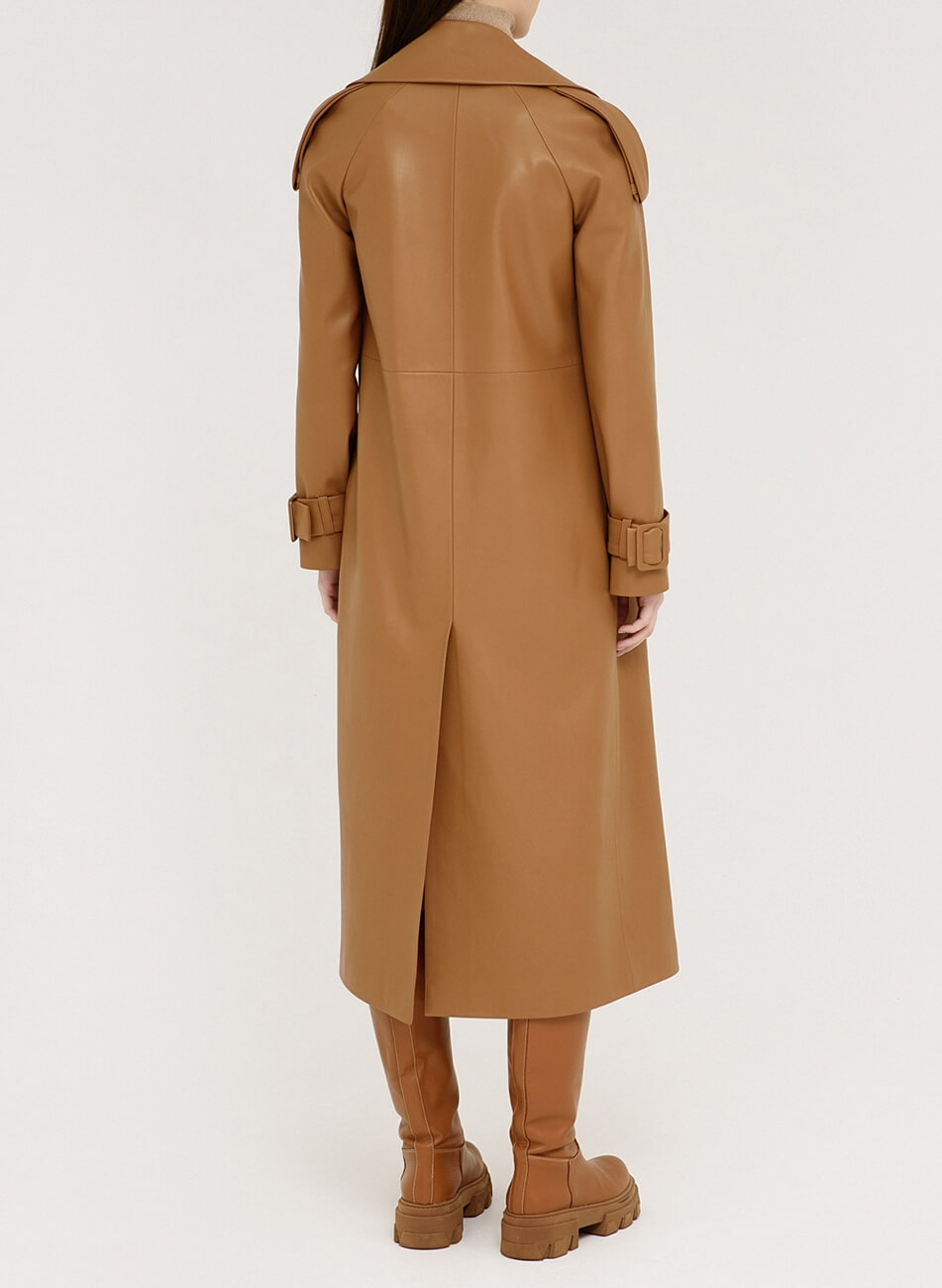 DSC_0613 Тренч з еко-шкіри WONDER (WNDR_ss22_wt_10) - фото 3