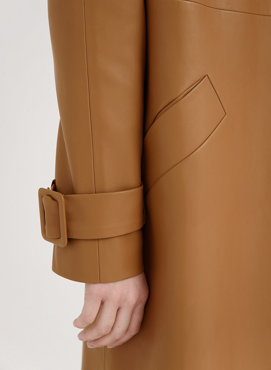 DSC_0620 Тренч з еко-шкіри WONDER (WNDR_ss22_wt_10) - фото 6