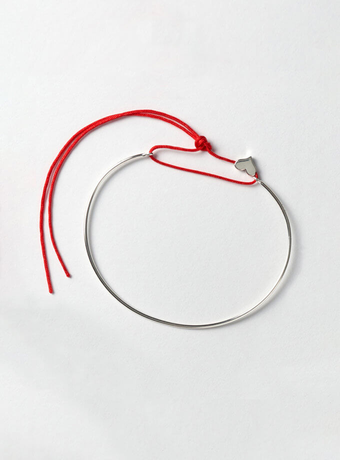 Браслет Бажань IVA з підвіскою Сердечко IVA JEWELRY (IVA_IS02)