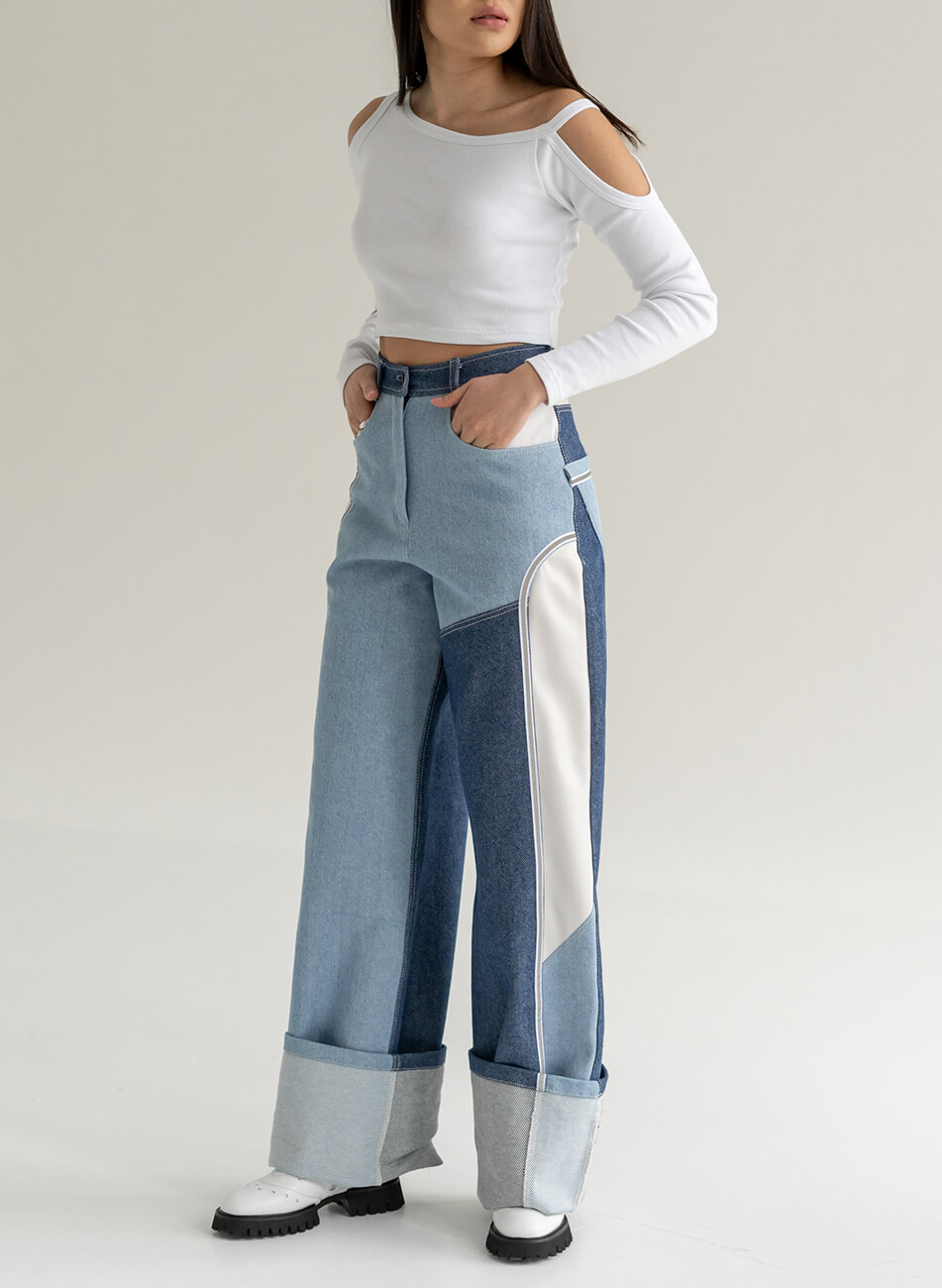 Seven_Eleven_pre_SS_22_102 Джинси з високою посадкою 7/11 SEVEN ELEVEN (SE_SE18Jns3clrBl) - фото 3