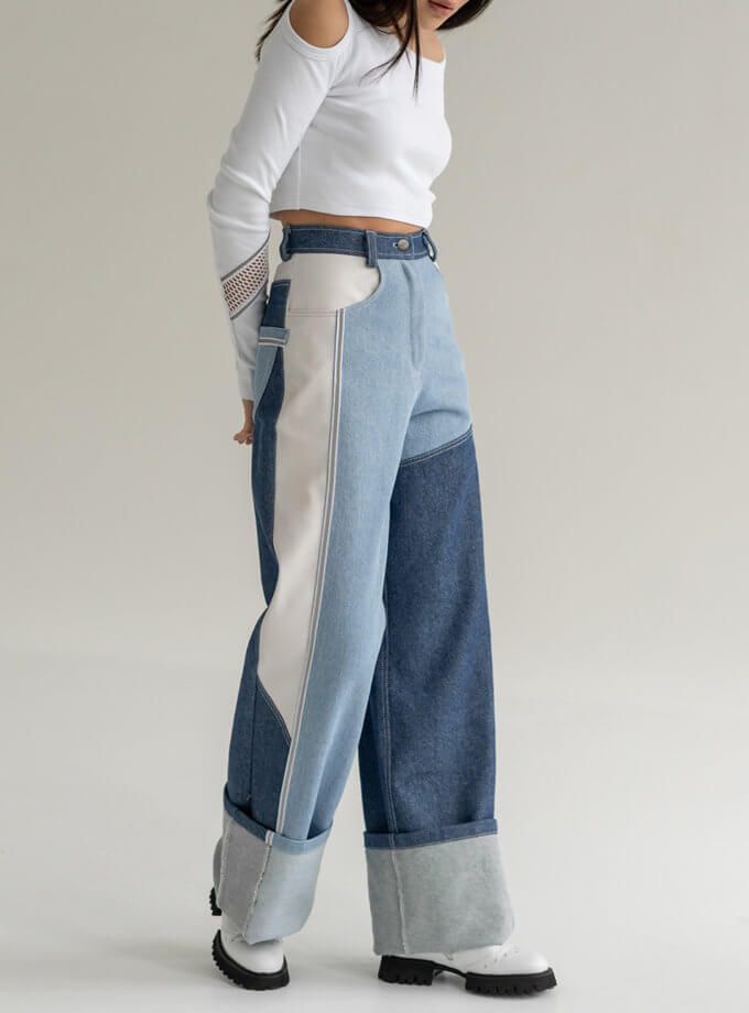 Джинси з високою посадкою 7/11 SEVEN ELEVEN (SE_SE18Jns3clrBl)