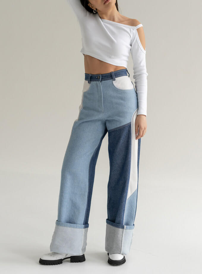 Джинси з високою посадкою 7/11 SEVEN ELEVEN (SE_SE18Jns3clrBl)