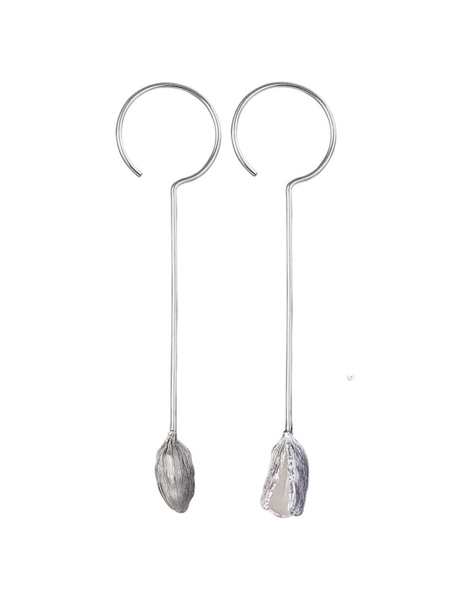 Кохана буде у захваті... Довгі сережки Кардамон із срібла LOGVIN JEWELRY (LGV_kardamome_003)