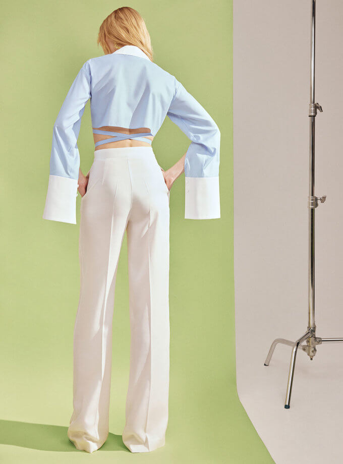 Блакитна сорочка з бавовни L.A.B BY TERNOVSKAYA (LAB_2307)