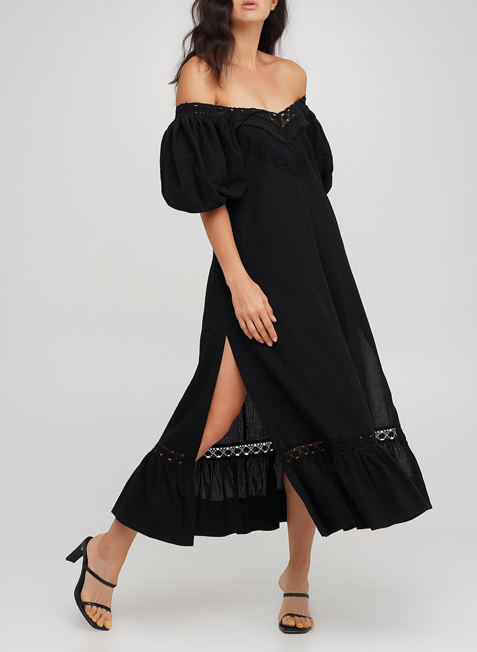 3222-1 Сукня з об'ємним рукавом ANNA YAKOVENKO (AY_3222)