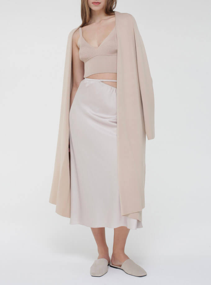 Об'ємний кардиган MISS SECRET (MISS_JA-018-beige)