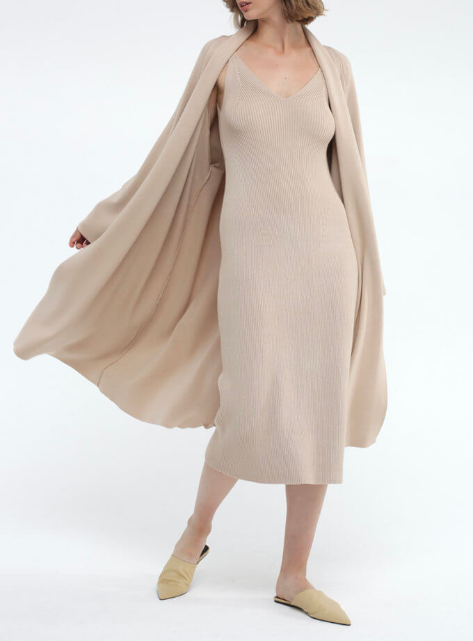 Об'ємний кардиган MISS SECRET (MISS_JA-018-beige)