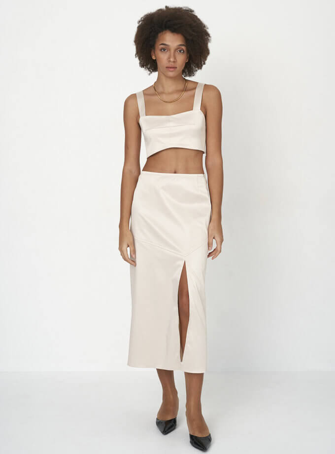 Спідниця міді з розрізом NOMA STUDIO (NOMA_82022)