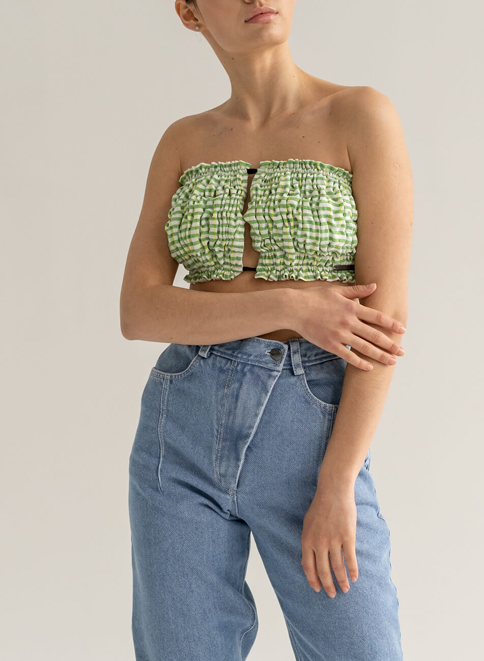 Seven_Eleven_pre_SS_22_149 Кроп-топ Шторки 7/11 SEVEN ELEVEN (SE_SE22TpJlzGr) - фото 3