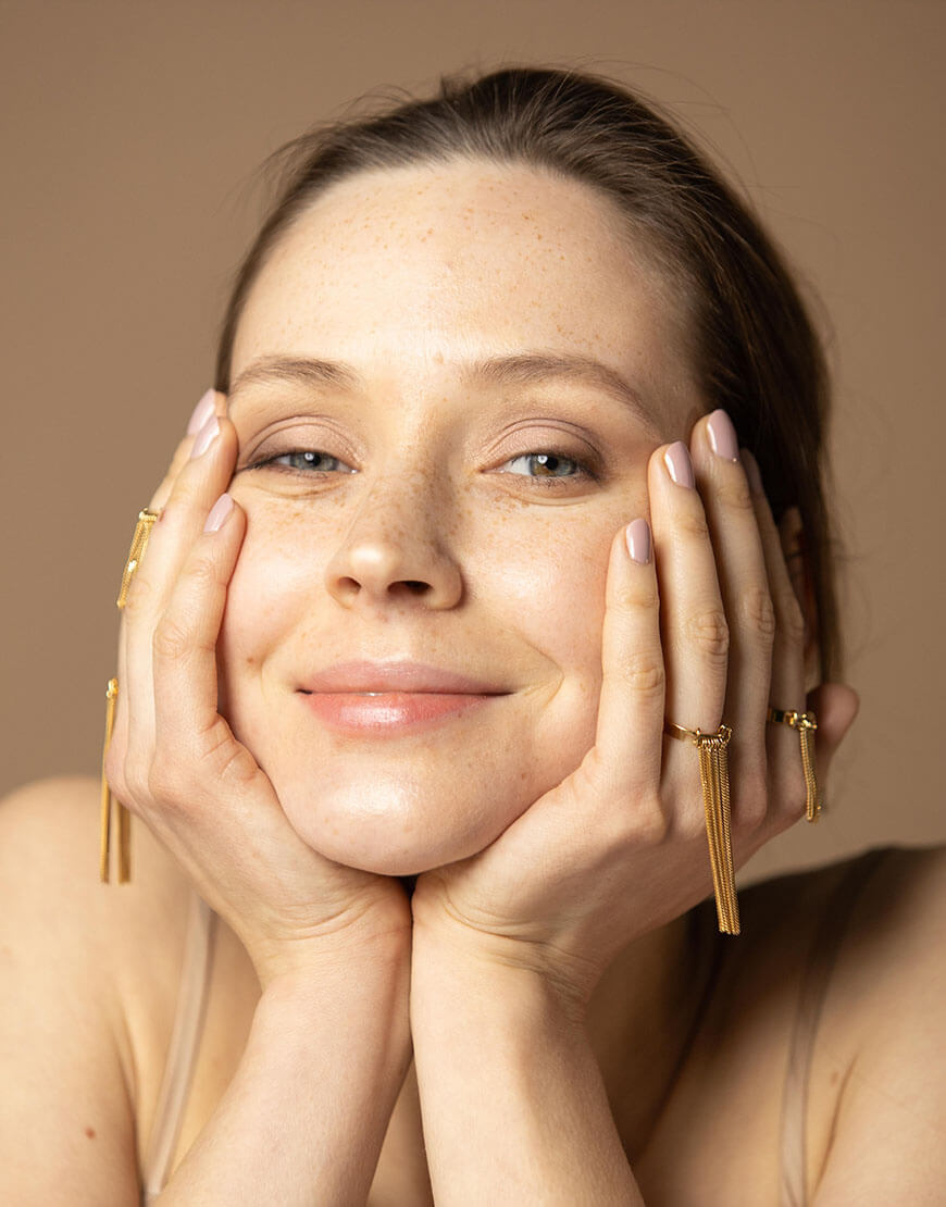 2023_02_07_6473 Каблучка з ланцюжками Confidence long yellow IVA JEWELRY (IVA_CG04) - фото 6