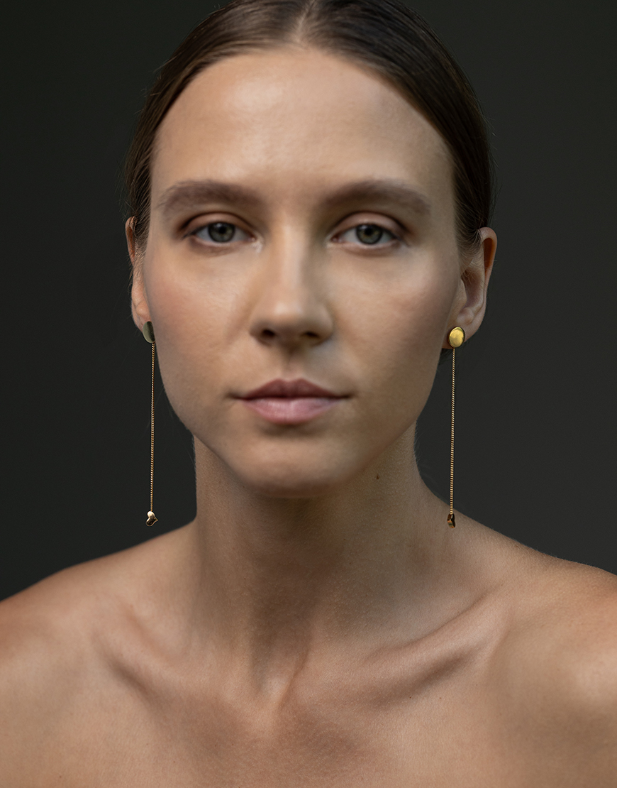 2024_08_26_0668 Сережки Couple yellow IVA JEWELRY (IVA_HG03) - фото 3