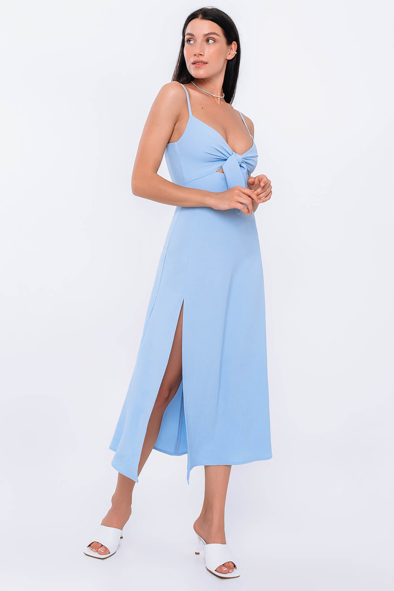 DSC_4825 Сукня на бретелях із зав'язкою MAGNETIC (MGN_1724BL) - фото 4