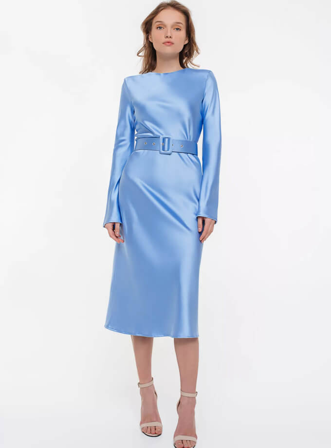 Сукня міді з поясом MAGNETIC (MGN_1722BL)
