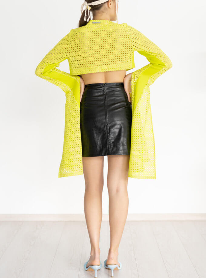 Топ з дуже довгими рукавами яблучного кольору 7/11 SEVEN ELEVEN (SE_22_TpPrGr)