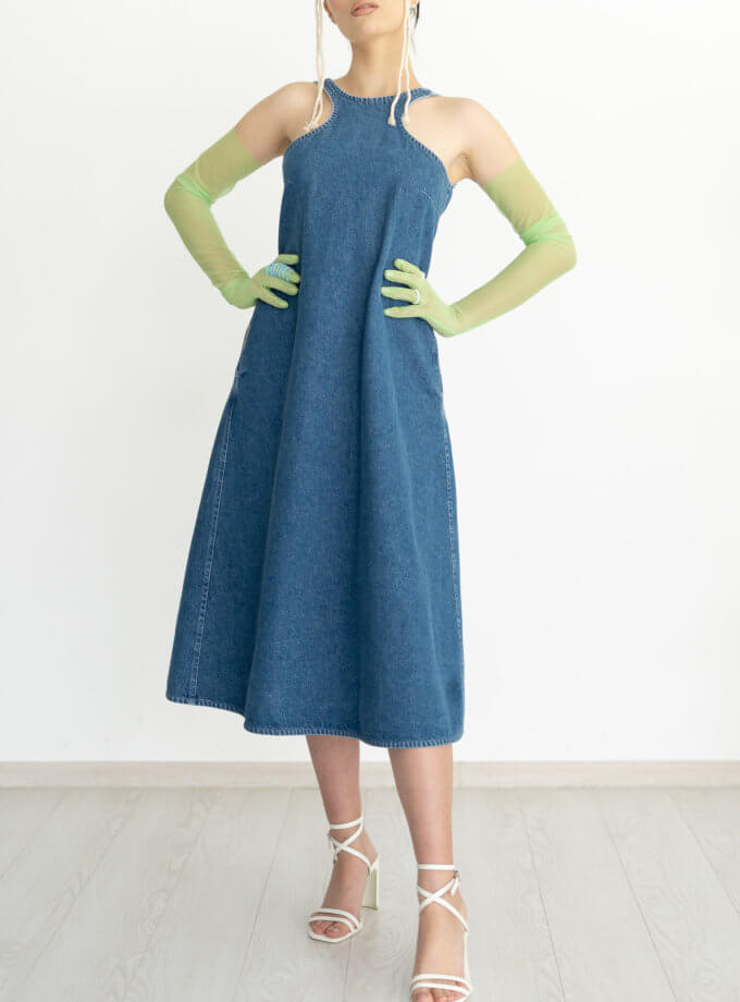 Сарафан з голою спиною з легкого деніму 7/11 SEVEN ELEVEN (SE_22_SrfnNBckDnm)