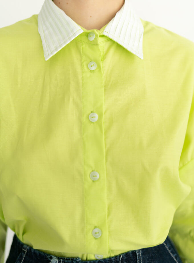 Сорочка яблучного кольору 7/11 SEVEN ELEVEN (SE_22_ShrtGr)