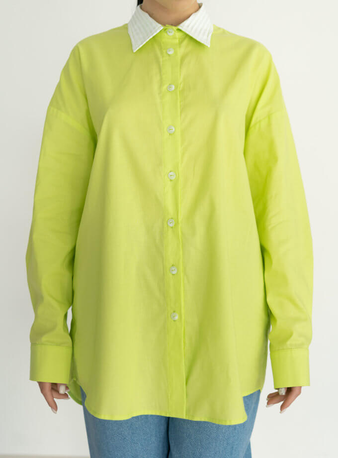 Сорочка яблучного кольору 7/11 SEVEN ELEVEN (SE_22_ShrtGr)