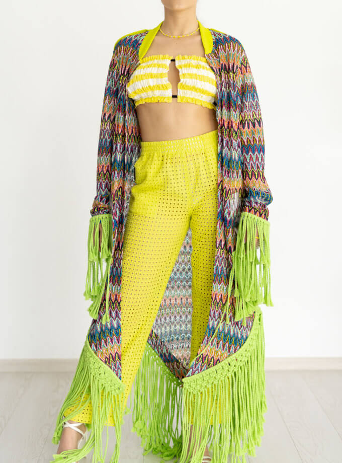 Мантія кольорова з бахромою 7/11 SEVEN ELEVEN (SE_22_MntlClr) - фото 9