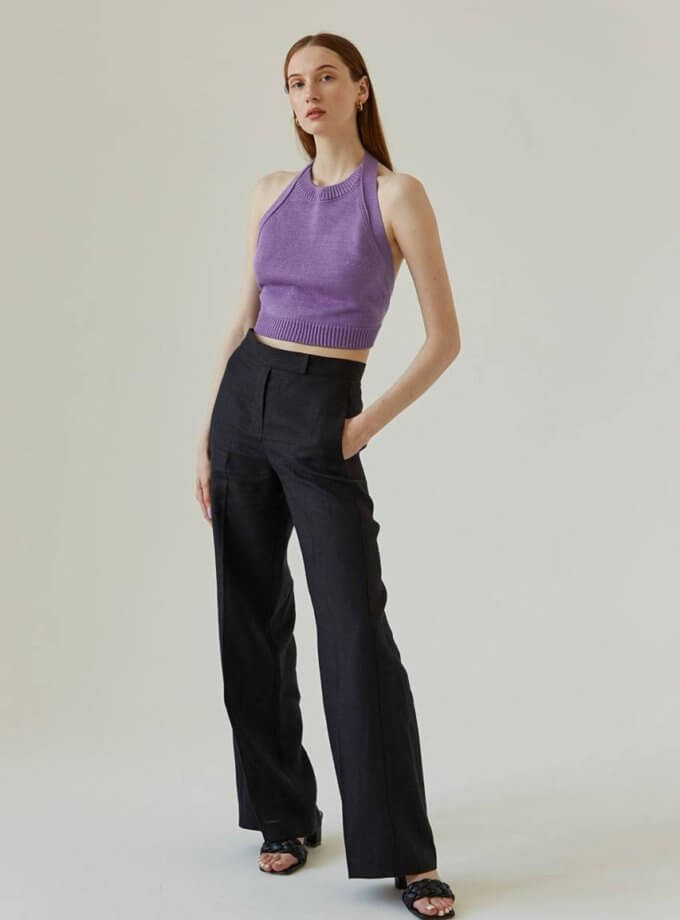 Трикотажний топ з бавовни L.A.B BY TERNOVSKAYA (LAB_2328_lilac)