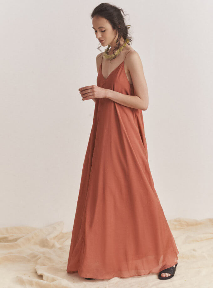 Сукня на бретелях Sunset ZHARKO (ZHRK_zkss220040-terracotta)