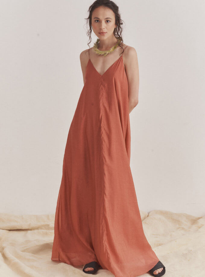 Сукня на бретелях Sunset ZHARKO (ZHRK_zkss220040-terracotta)