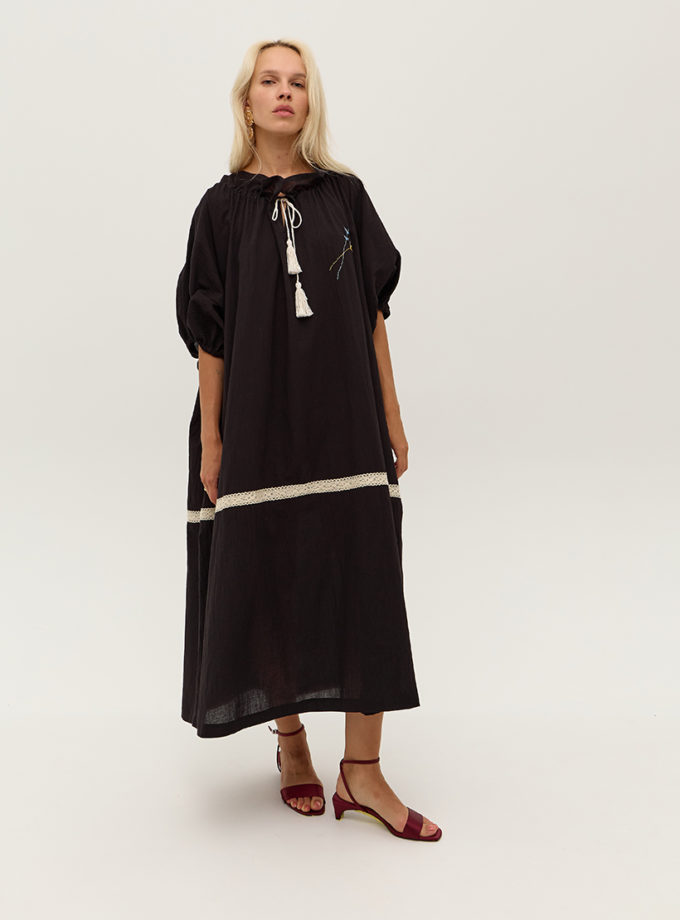 Чорна сукня оверсайз ANNA YAKOVENKO (AY_3393)