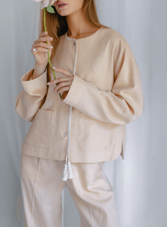 Жакет з накладними кишенями ANNA YAKOVENKO (AY_3403) - фото 7